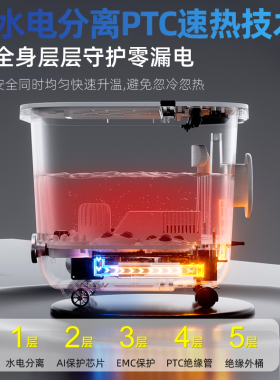 苏泊尔泡脚桶脚动熏蒸按摩杀菌