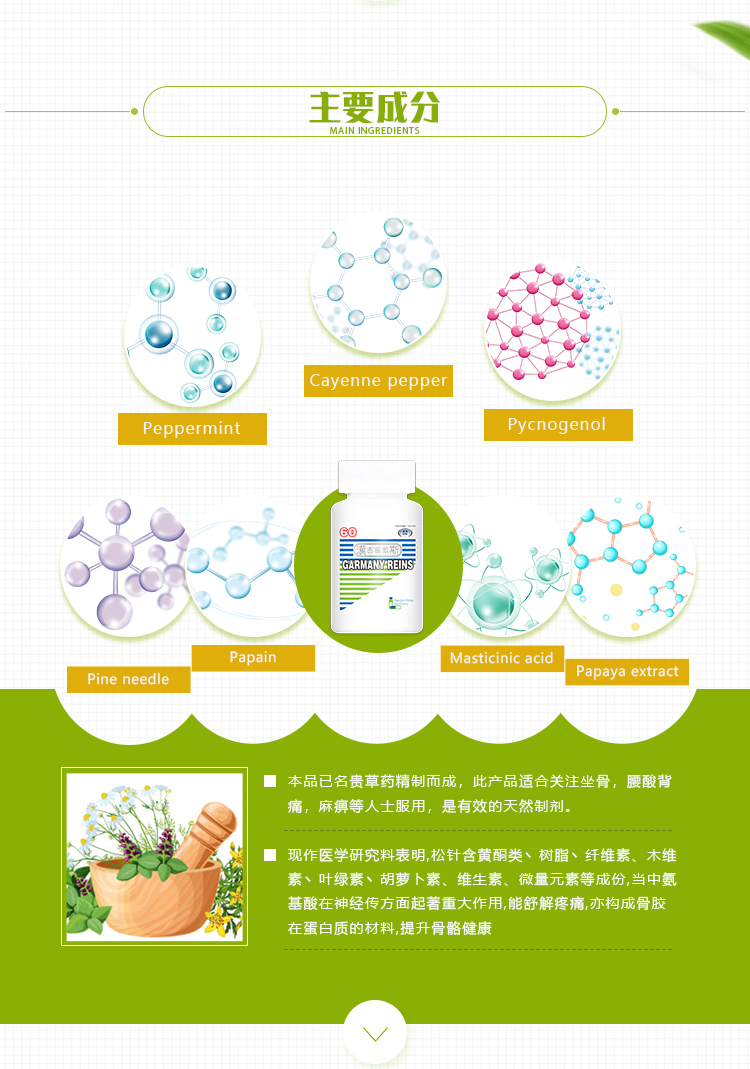 德国汉斯百痛敌风湿关节痹痛骨刺增生肩周炎腰膝酸痛类风湿关节炎 - 图1