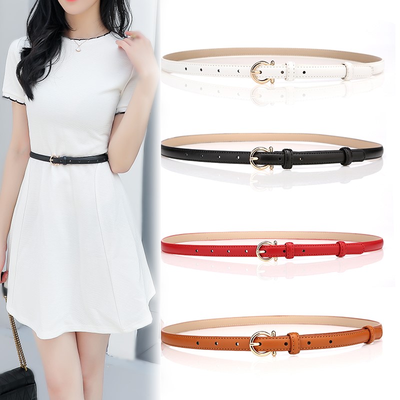 2020 Stylish women's belts casual ladies leather waist belt-图0