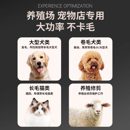 康佳宠物电推剪狗狗专用剃毛器猫咪泰迪专业级大功率大型犬电推子 - 图0
