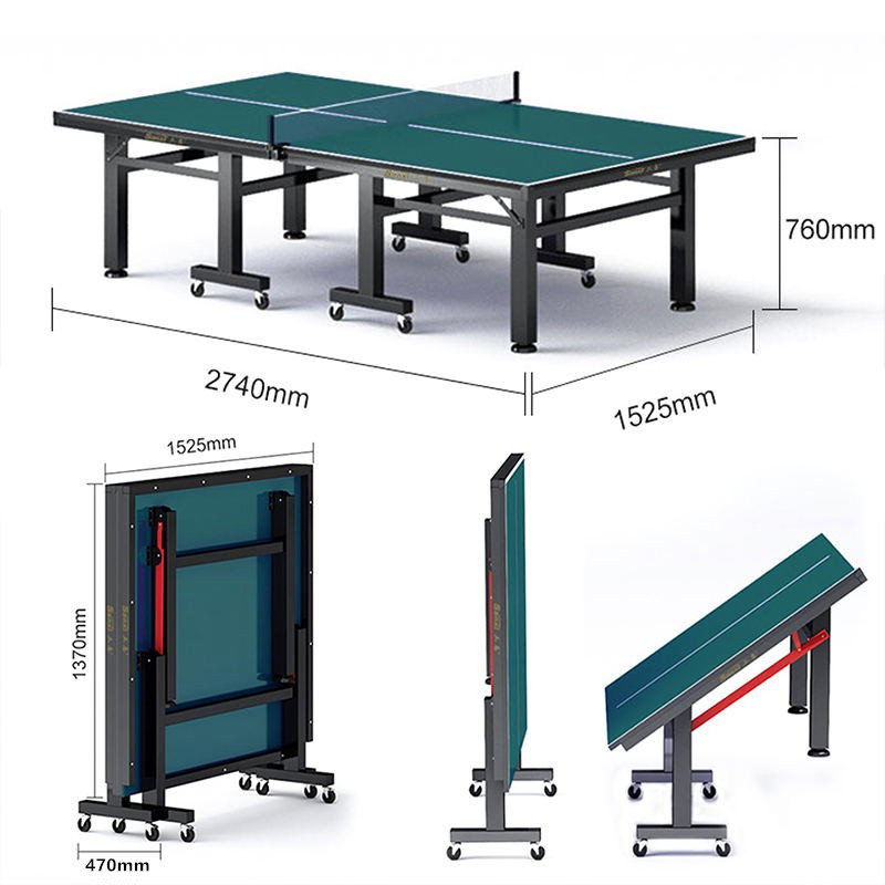 三喜可折叠乒乓球桌室内标准家用训练兵乓球案子专业比赛乒乓球台-图2