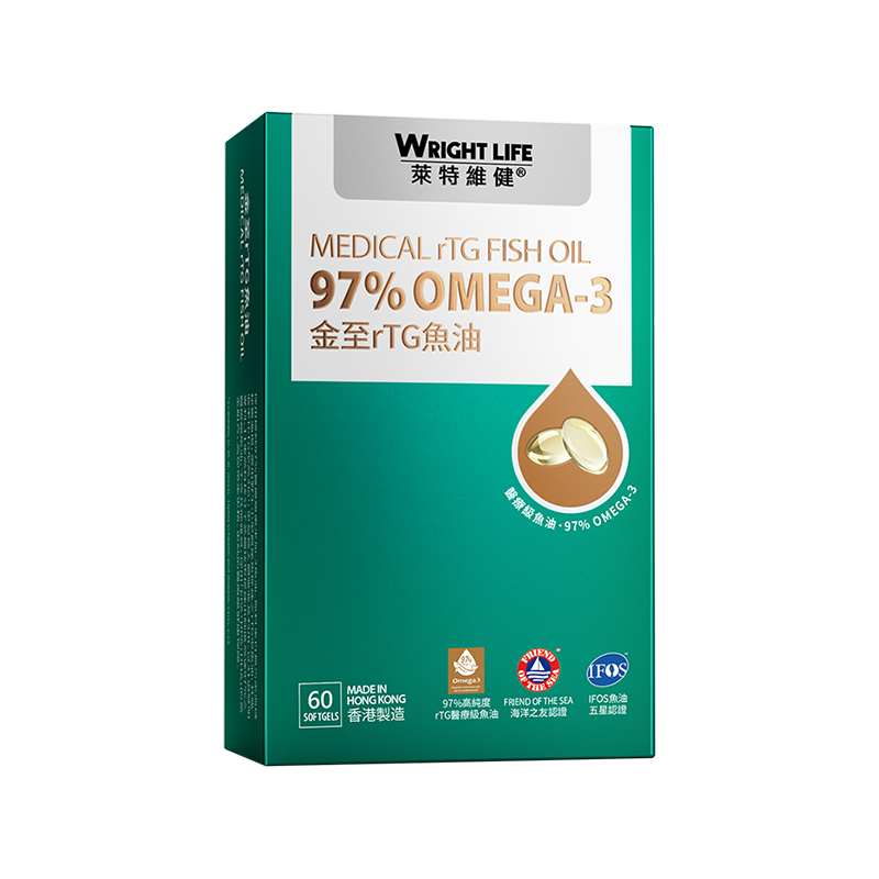 莱特维健金至深海鱼油rTG结构高纯度Omega3欧米伽3中老年DHA成人