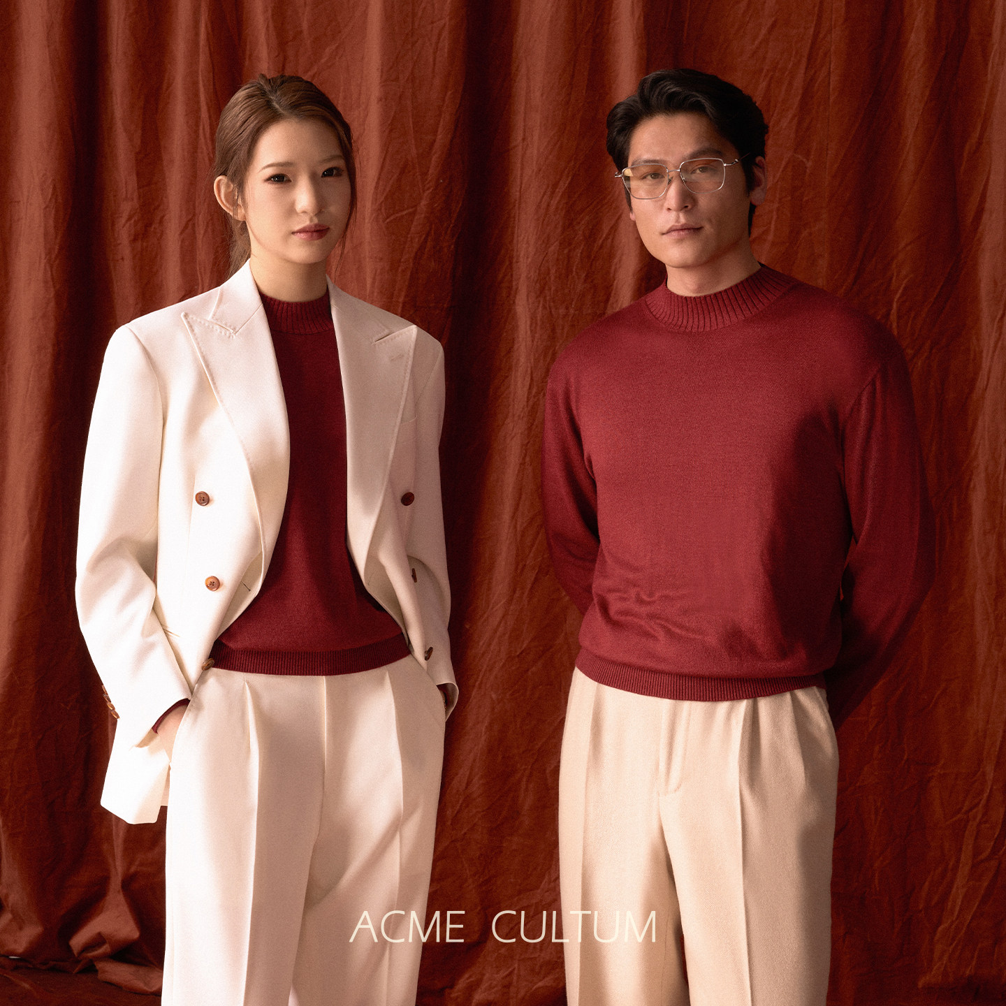 Acme cultum节日限定柞蚕丝 半高领毛衣男女同款针织衫修身内搭冬,淘宝优惠券,粉丝福利购,淘宝优惠卷