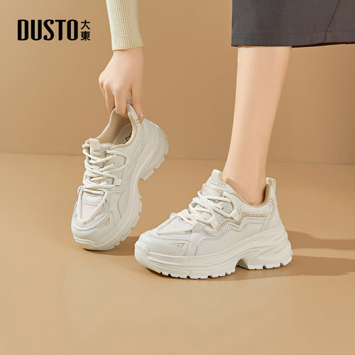 大东老爹鞋女2025新款秋季女鞋透气厚底休闲鞋增高运动登山鞋子女 - 图2