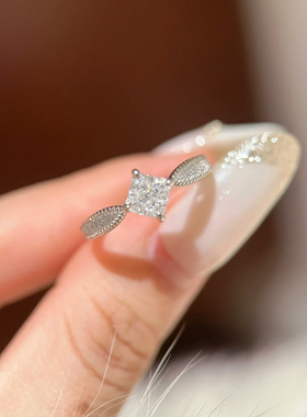 新款芒星锆石戒指小众设计感冷淡