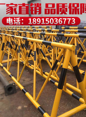拒马移动护栏路障学校幼儿园门口带刺防冲撞设施阻车加油站隔离栏