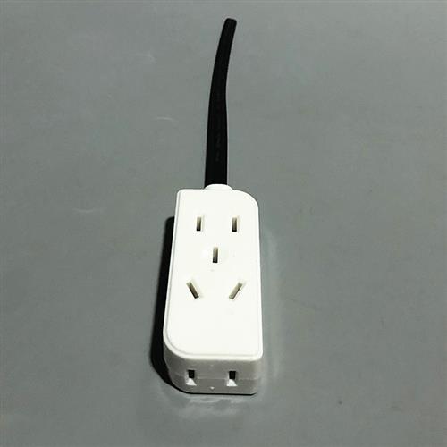 监控电源延长线一体两孔母插头公母接带线二脚220V电源排插座9孔 - 图2