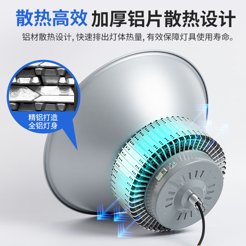 上海亚明led工矿灯厂房灯工厂车间照明羽毛球馆专用灯超亮矿吊灯 - 图1