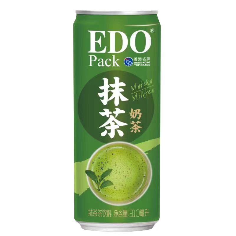 EDO香港抹茶奶茶饮料310ml24瓶整箱罐装日式好喝的饮料果味茶饮品 - 图3