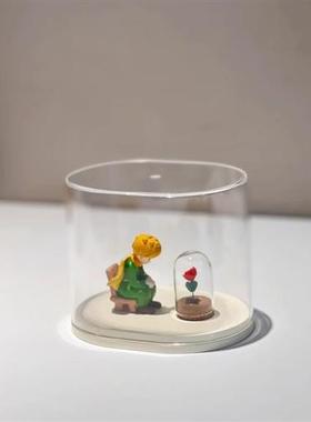 小王子脐带胎发保存盒子收藏盒材料配件手工DIY宝宝礼物迷你玫瑰