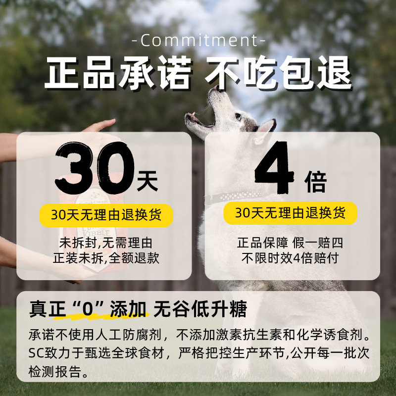 SC狗粮全价主食冻干生骨肉肉饼成幼犬全阶段小型通用美国进口粮