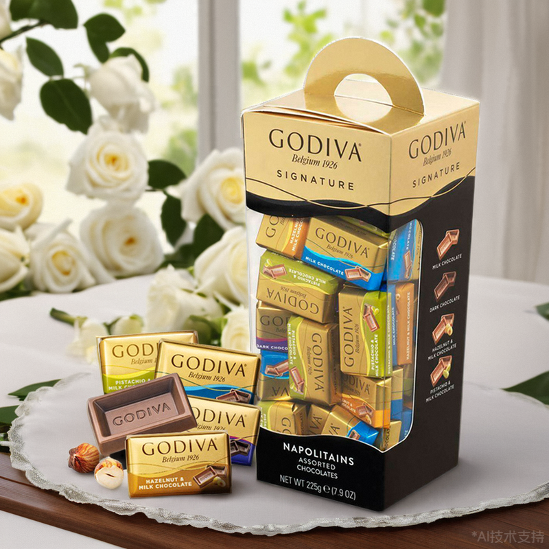 GODIVA歌帝梵牛奶巧克力排块礼盒女生节日送礼伴手礼喜糖黑巧零食