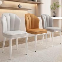 High-end Cream Wind Dining Chair Light Lavish Modern Minima Dining Table And Chairs Casual Dining Room Net Red Makeup Home Backrest Chair