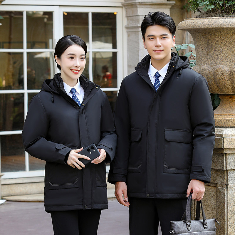 冬季工作服棉衣定制加厚4S店物业前台接待职业装羽绒棉服工装外套,淘宝优惠券,粉丝福利购,淘宝优惠卷