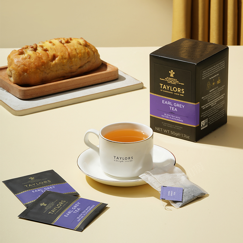 TAYLORS英国泰勒伯爵红茶茶包原装进口earlgrey豪门佛手柑20袋装