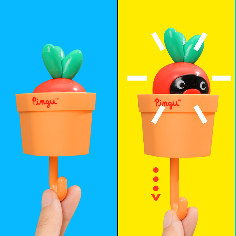 KKV官方Pingu动态伸缩挂钩卡通家用无痕粘钩浴室厨房衣柜免钉挂钩,淘宝优惠券,粉丝福利购,淘宝优惠卷