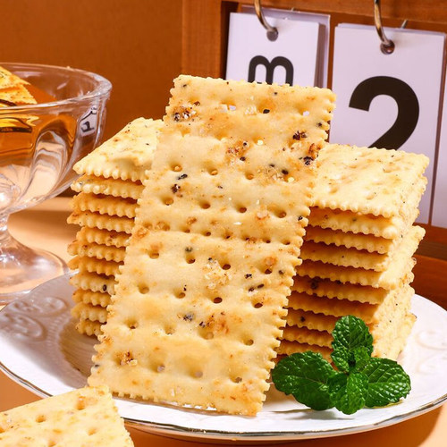 现货KKV官方黑松露火腿味苏打饼干360g早餐办公追剧零食独立小包 - 图3