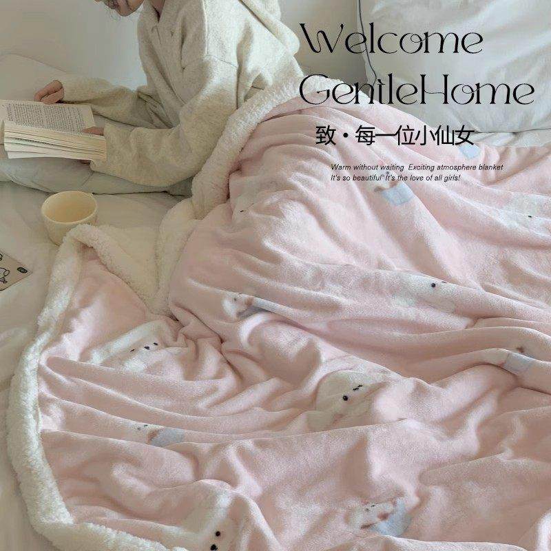冬季加厚毛毯办公室午睡羊羔牛奶绒毯子沙发毯学生宿舍床上用床单,淘宝优惠券,粉丝福利购,淘宝优惠卷