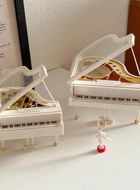 ins覆古音乐盒八音盒桌面玄关摆件房间中古装饰拍照道具生日礼物