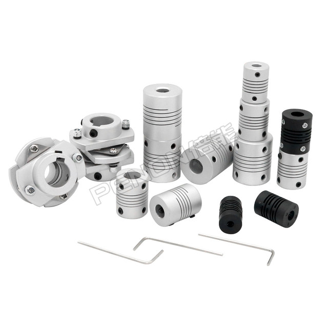 Aluminum alloy butterfly coupling winding top wire clamping motor encoder coupling 6mm8mm10mm15mm