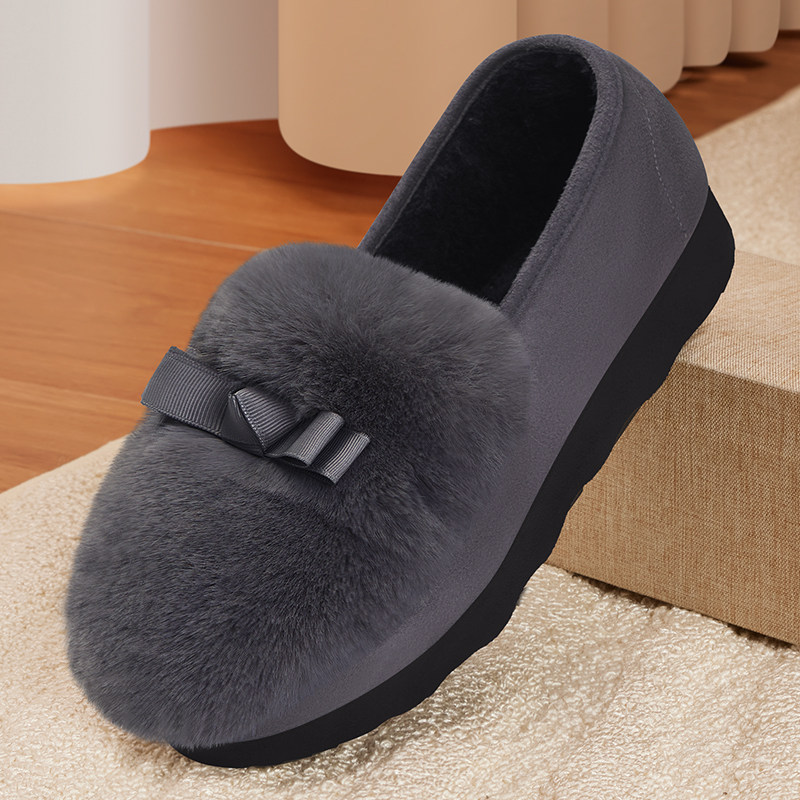 豆豆鞋女秋加绒2025新款老北京布鞋外穿保暖加厚黑色厚底毛毛棉鞋,淘宝优惠券,粉丝福利购,淘宝优惠卷