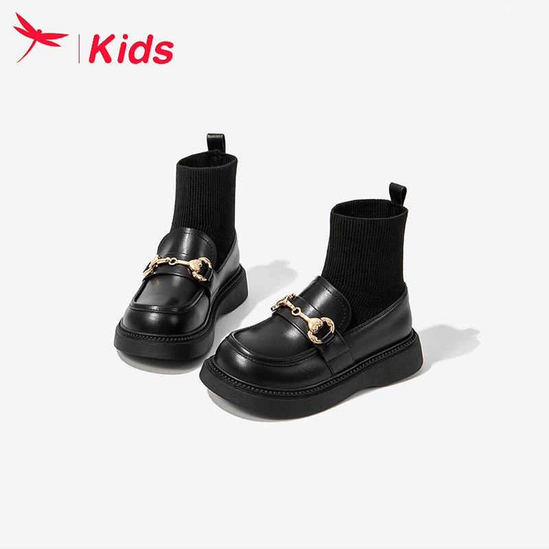  红蜻蜓中大童皮靴/棉靴