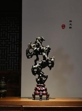 太湖石天然原石会所厅堂大小型摆件传统中式造型装饰观赏石灵璧石