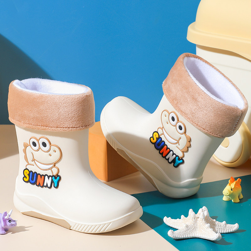 儿童雨鞋男孩冬季加绒保暖男童雨靴宝宝小孩女款胶鞋防滑水鞋女童,淘宝优惠券,粉丝福利购,淘宝优惠卷