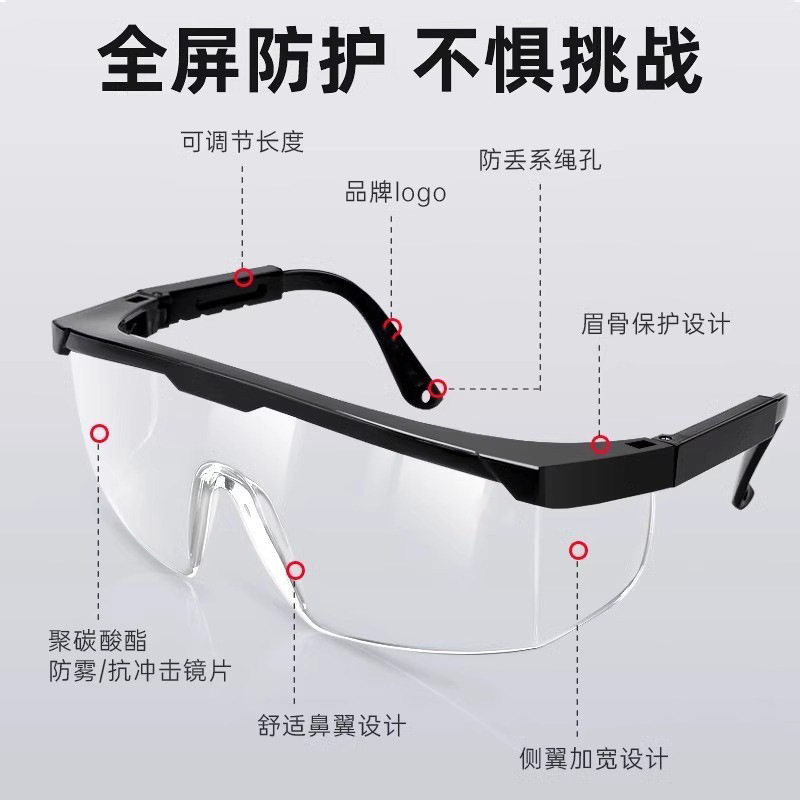 Industrial grade goggles EN166+ANSI Z87.1 double certified laser medical/welding/grinding glasses