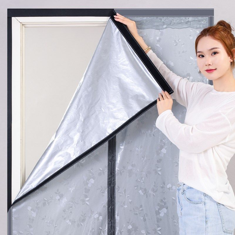 精选卧室空调防蚊门帘保温防尘隔断帘防寒门帘磁吸闭合魔术贴安装,淘宝优惠券,粉丝福利购,淘宝优惠卷