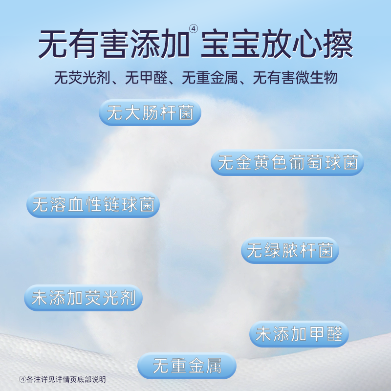 芷雨婴儿湿巾纸新生手口专用屁宝宝幼儿童湿纸巾家用实惠装大包