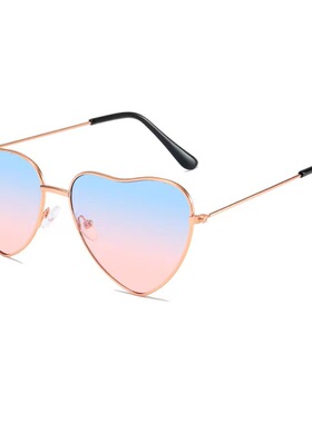 爱心眼镜金属墨镜女高级感ins