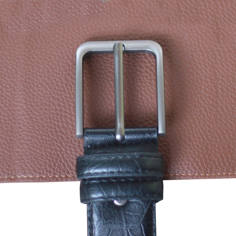 头层牛皮软皮皮带男款休闲百搭外贸尾货大牌出口青年针扣腰带真皮