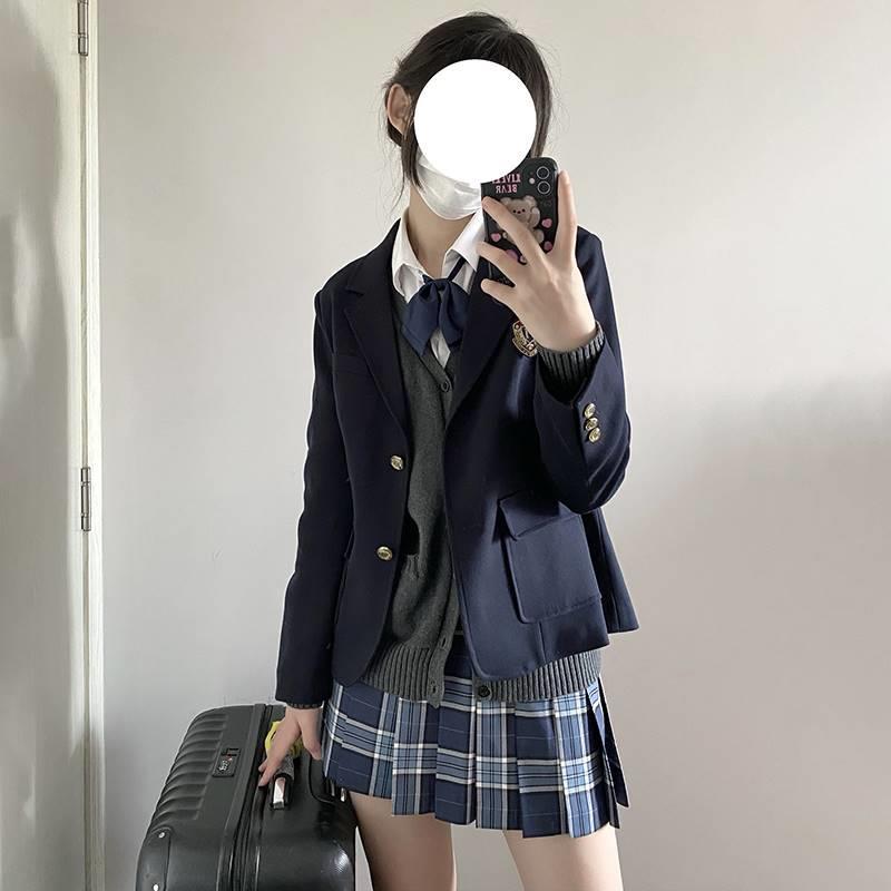 小田绫/百褶裙女jk校供感制服格裙短裙日常半身裙格子裙学生-图2