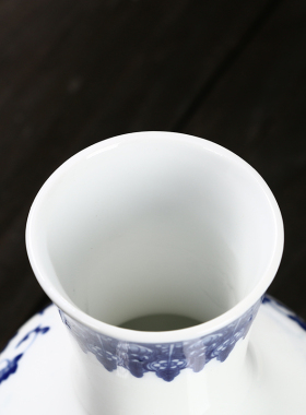 桌面花瓶小口青瓷陶瓷养水培复古
