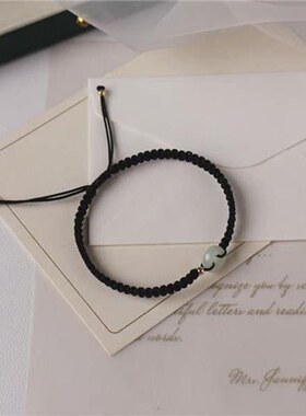 平安扣情侣手工编织手链