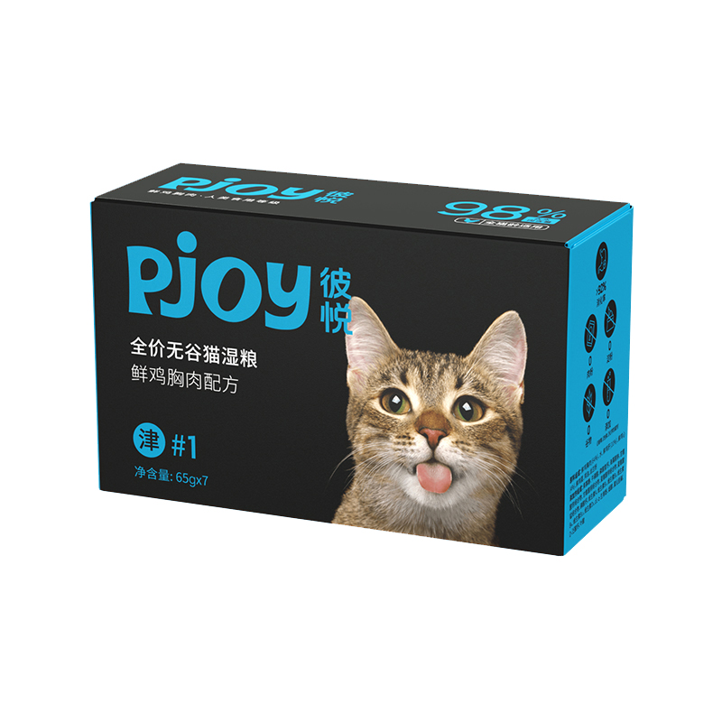 Pjoy/彼悦猫粮主食湿粮罐头全价无谷鲜肉成幼猫零食补水营养455g - 图3