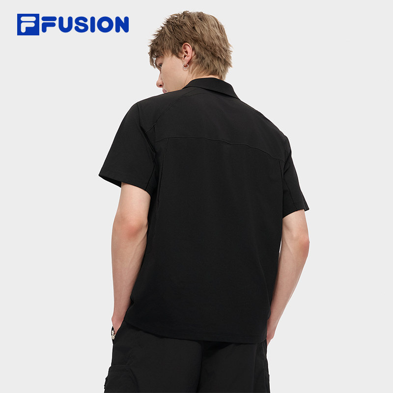 FILA FUSION斐乐潮牌男子针织短袖POLO衫2025秋新款宽松速干上衣,淘宝优惠券,粉丝福利购,淘宝优惠卷