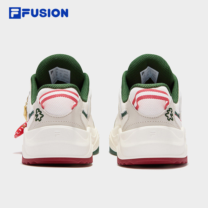 FILA FUSION斐乐潮牌女鞋TARANTO XMAS面包板鞋2026春新款圣诞版,淘宝优惠券,粉丝福利购,淘宝优惠卷