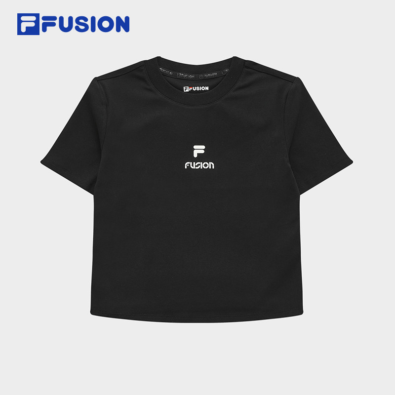 FILA FUSION斐乐潮牌短袖T恤女2024夏季新款上衣,淘宝优惠券,粉丝福利购,淘宝优惠卷