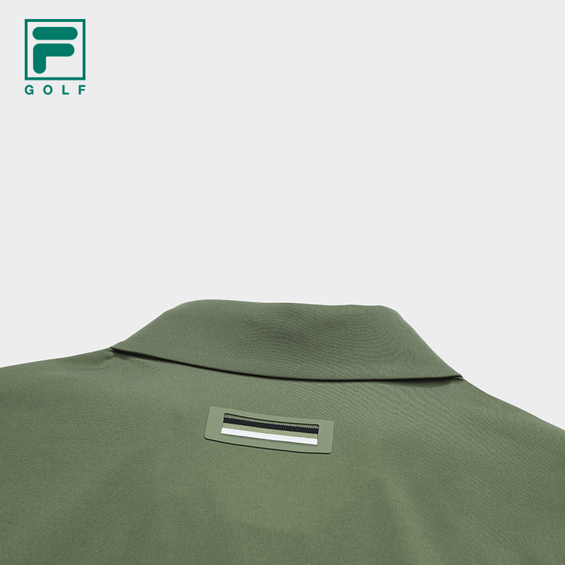 FILA 斐乐官方男子针织长袖POLO衫2025冬新款高尔夫运动防晒上衣 - 图3