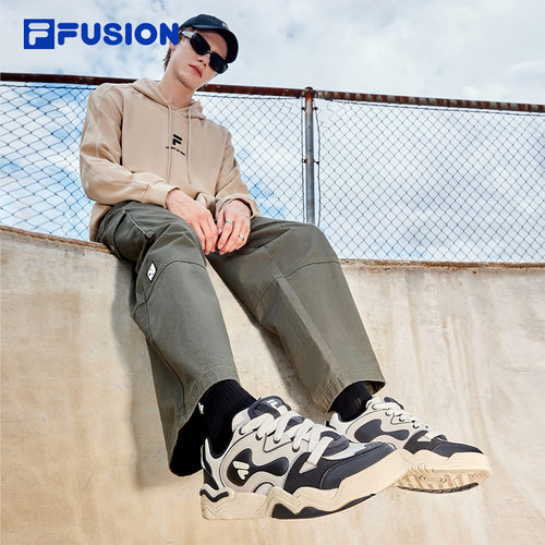 FILA FUSION斐乐潮牌男鞋KICK DX专业滑板鞋冬新款休闲踢板鞋 - 图2