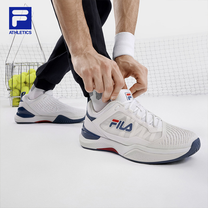 【黄景瑜同款】FILA 斐乐SPEED SERVE男鞋性能网球鞋2023秋综训鞋 - 图0