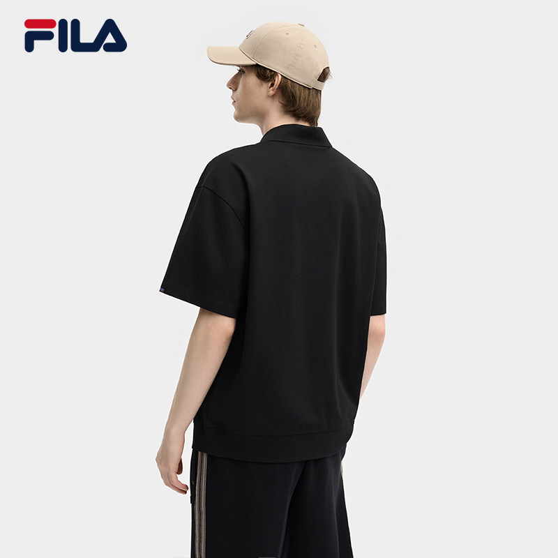 FILA斐乐情侣短袖POLO衫2025夏季时尚休闲男翻领T恤衫宽松上衣女,淘宝优惠券,粉丝福利购,淘宝优惠卷