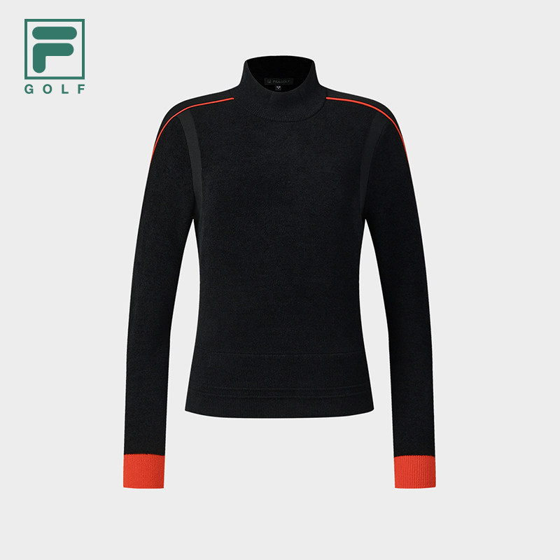 FILA斐乐高尔夫商务运动系列宽松圆领毛衣女士休闲基础编织衫,淘宝优惠券,粉丝福利购,淘宝优惠卷