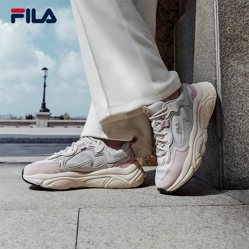 FILA 斐乐MARS 1S+复古运动鞋2023冬季火星鞋跑步鞋女老爹鞋 - 图1