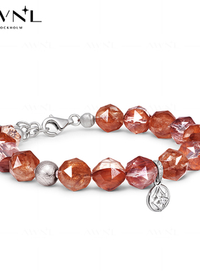 AWNL瑞典M陨石星月坠火手链