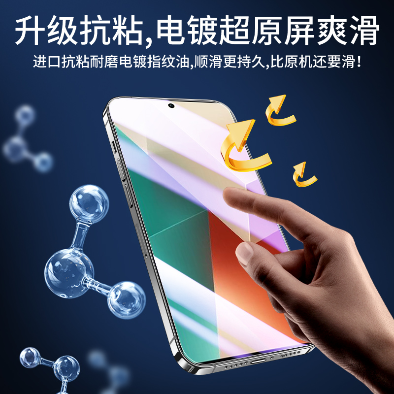 适用红米note13钢化膜高清抗摔防爆屏保note13pro手机膜全屏覆盖抗蓝光note13rpro新款护眼小米抗指纹保护por - 图1