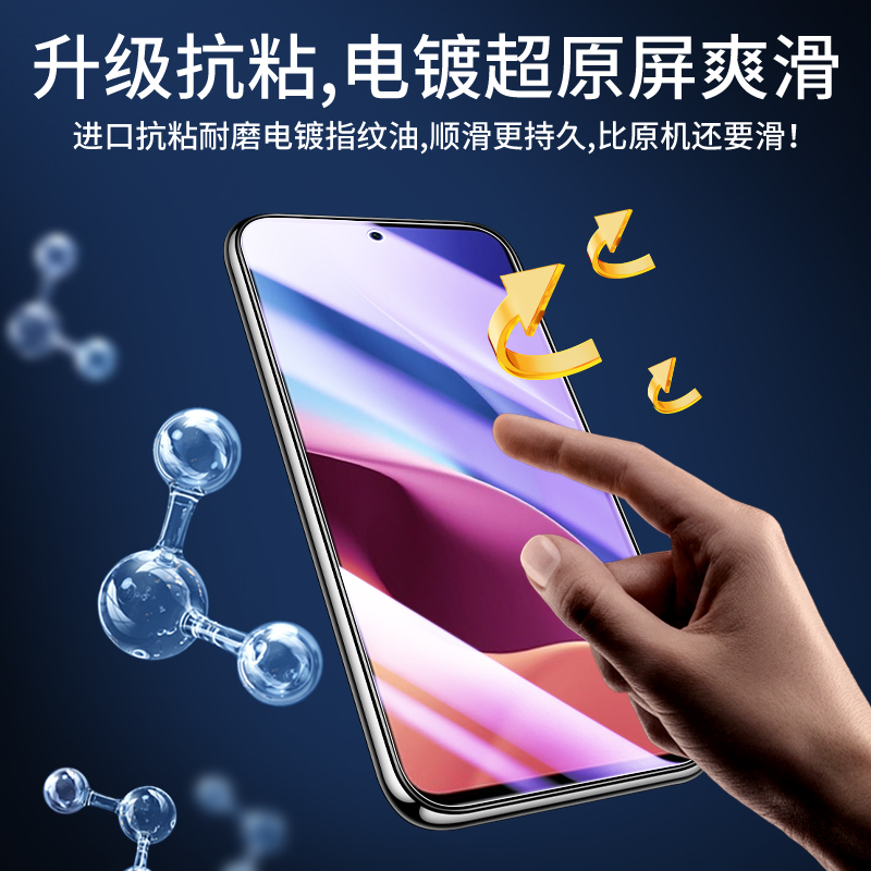 适用红米k40钢化膜全屏覆盖屏保k40pro手机膜k40pro+刚化膜抗蓝光redmik40s防指纹k40游戏增强版防摔小米保护 - 图1