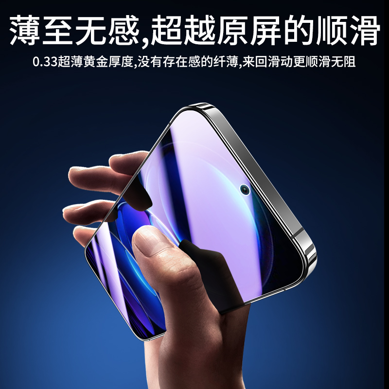 适用红米note12钢化膜5G无白边note12pro/极速版手机膜note12tpro保护note12r抗摔note12turbo刚化膜小米高清 - 图2